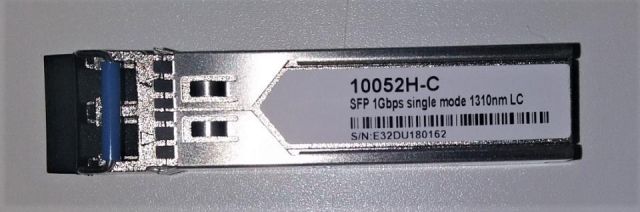 10052H ->SFP 1GB, SINGLEMODE 1310NM, 10KM, LC, IND
