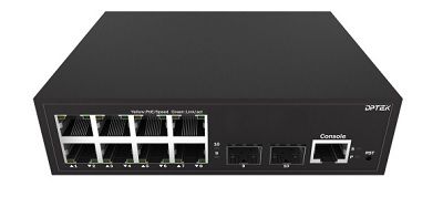 DK2110M-8TP2S : L2 8x10/100/1000 PoE+2SFP FEx 120w