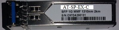 AT-SPEX/E-C..SFP 1 GBPS MULTIM 1310NM  2 KM INDUST