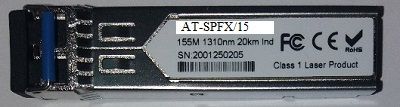 AT-SPFX-15:               SFP 100 Mbps monomodo LC