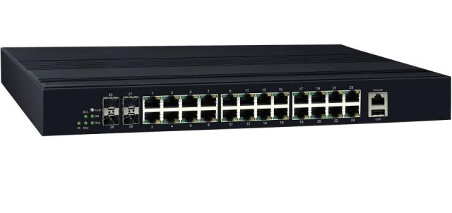 CP2404G-AD-T : 24 x10/100/1000(30W) 4 SFP L3  