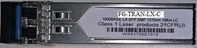 FG-TRAN-LX-C :   1 GB MONOMODO FORTINET COMPATIBLE