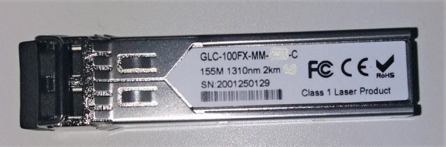 GLC100FXMM -> 100 MBPS MULTIMODO 1310NM  2 KM