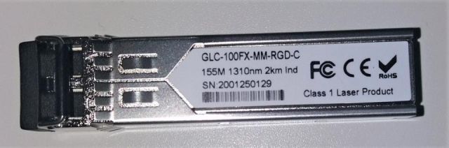 GLC100FXMMRGD ->SFP 100 MBPS MM INDUSTRIAL