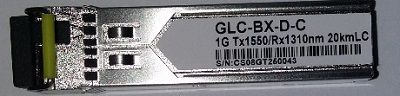 GLCBXD20 -> 1 GBPS MONO BIDI 1550/1310- 20 KM