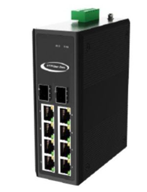 PoE, Boost 12v 8x10/100/1000Tx PoE+2 SFP(100-1G)
