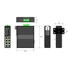 IES3208SFP: 8 x 10/100T/1000X  <>2 SFP 1 GBPS