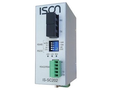 IS-SC202S-SC   Ind RS232/422485<>F.O. SM SC 40 Km
