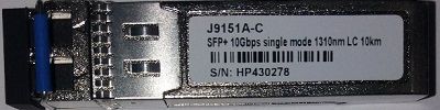 J9151A ->  SFP+ 10G, SM, 10KM, 1310NM, LC, COMP.