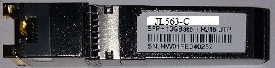JL563-C->SFP+ 10 GBPS UTP  30 METERS