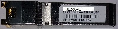 JL563C-C->SFP+ 10 GBPS UTP  30 METERS