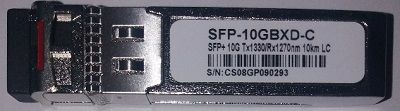 SFP-10G-BX10D ->SFP 10G BIDI 1330/1270 COMP. 