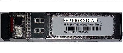 SFP10GBXD-ALC:      10G, BIDI, SM, 1330/1270NM, LC
