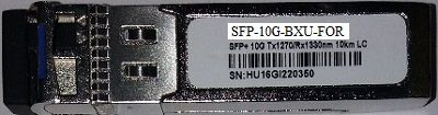 SFP10GBXU-FOR     ->SFP 10 G BIDI 1270/1330 COMP. 