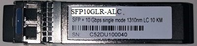 SFP-10G-LR-ALC -> SFP+ 10G, SM, 1310NM, 10KM, LC