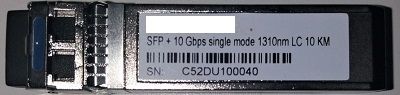 SFP10GLR-FOR:   10G  FORTINET, SM 1310NM, 10KM, LC