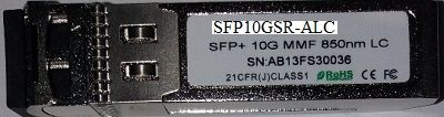 SFP-10G-SR-ALC-> SFP+ 10G MM 850NM LC COMP. ALCATE
