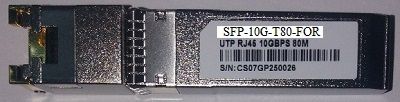 SFP10GT80-FOR -> 10 Gbps UTP/RJ45 80M, COMP. FORTI