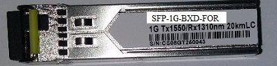 SFP1GBXD-FOR -> 1 GBPS MONO BIDI 1550/1310 