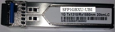 SFP1GBXU-UBI ->    SFP 1 GBPS MONO BIDI 1310/1550 