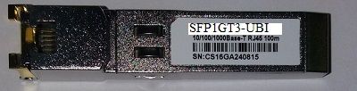 SFP1GT3-UBI ->SFP 10/100/1000  RJ45 UBIQUITI COMP