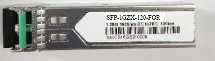 SFP1GZX120-FOR  -> SFP 1GB, SM, 1550NM, 120KM, LC 