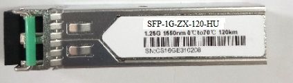 SFP1GZX120-HU -> SFP 1GB, SM, 1550NM, 120KM, LC 