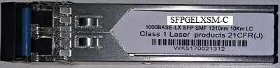 SFPGELXSM-C:     1GBPS 1310NM  SM HUAWEI COMP.