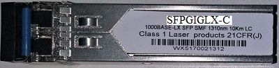 SFP-GIG-LX-C->SFP 1 GBPS MONOMODO 1310NM LC