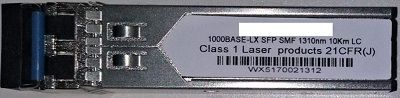 SFP-GIG-LX-LC   SFP 1 GBPS SM1310NM LC 942196001