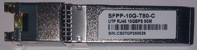 SFPP-T-80 -> 10 Gbps UTP/RJ45 80M, COMP. CISCO