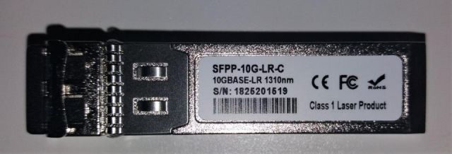 SFPP10GLR-C:            10 GBPS SM 1310NM  JUNIPER