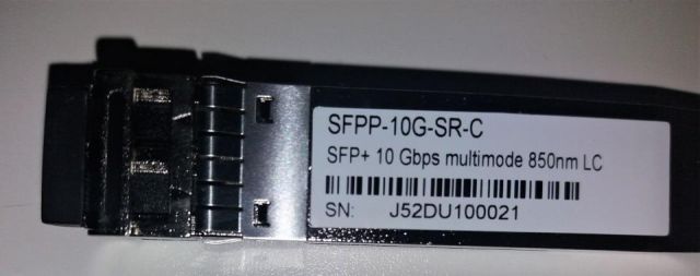 SFPP10GSR-C:    10 GB MULTIMODO 850 NM JUNIPER COM